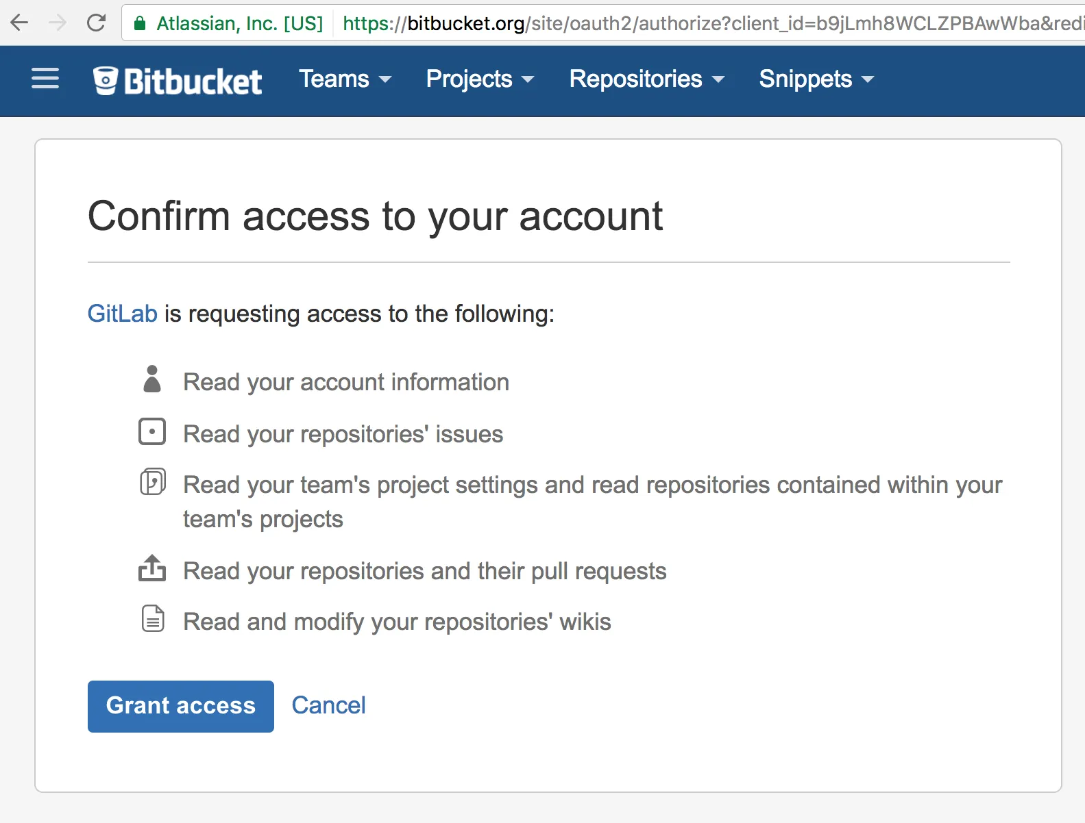 Bitbucket OAuth Challenge