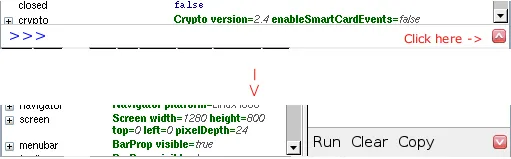 FireBug's console